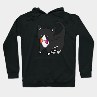 Lesbian Pride Tuxedo Kitty Hoodie